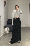 BASERANGE Covered Hip Skirt SKSKW-LC-AU23 Black( SKSKW1)